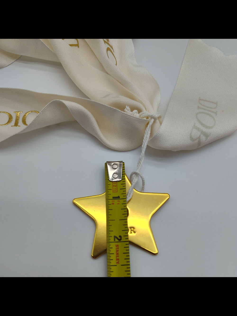 DIOR Le Chariot Gift Box 2" Ribbon Gold Star Charm Tissue Luxury Packaging Set - Picture 14 of 15